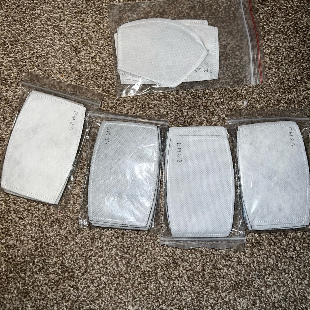 Mask inserts PM 2.5 new in plastic